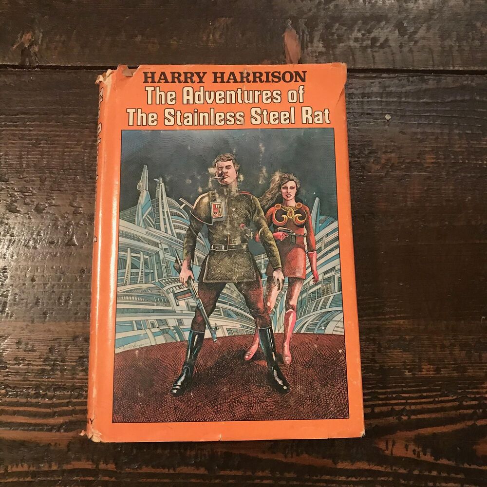 Adventures of the Stainless Steel Rat Harry Harrison Dust Jacket 1970s VTG Book: